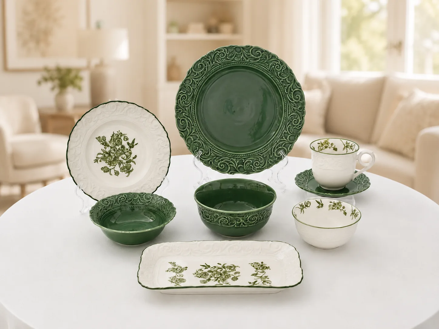 Темно-зеленый сервиз «Emerald Classic»